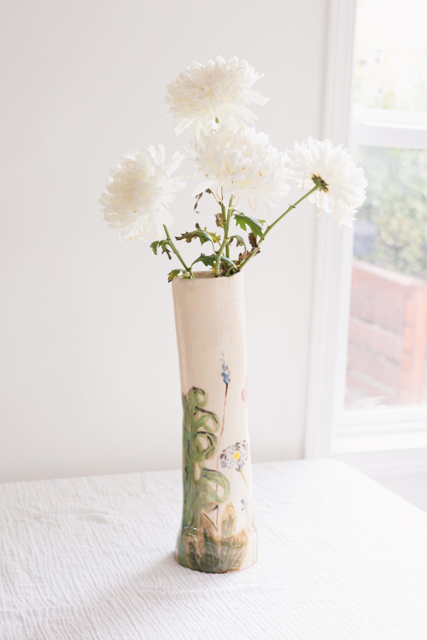 1/1 Poppy Flowers Vase