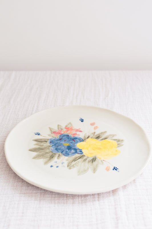 Pansy Flower Dinner Plate