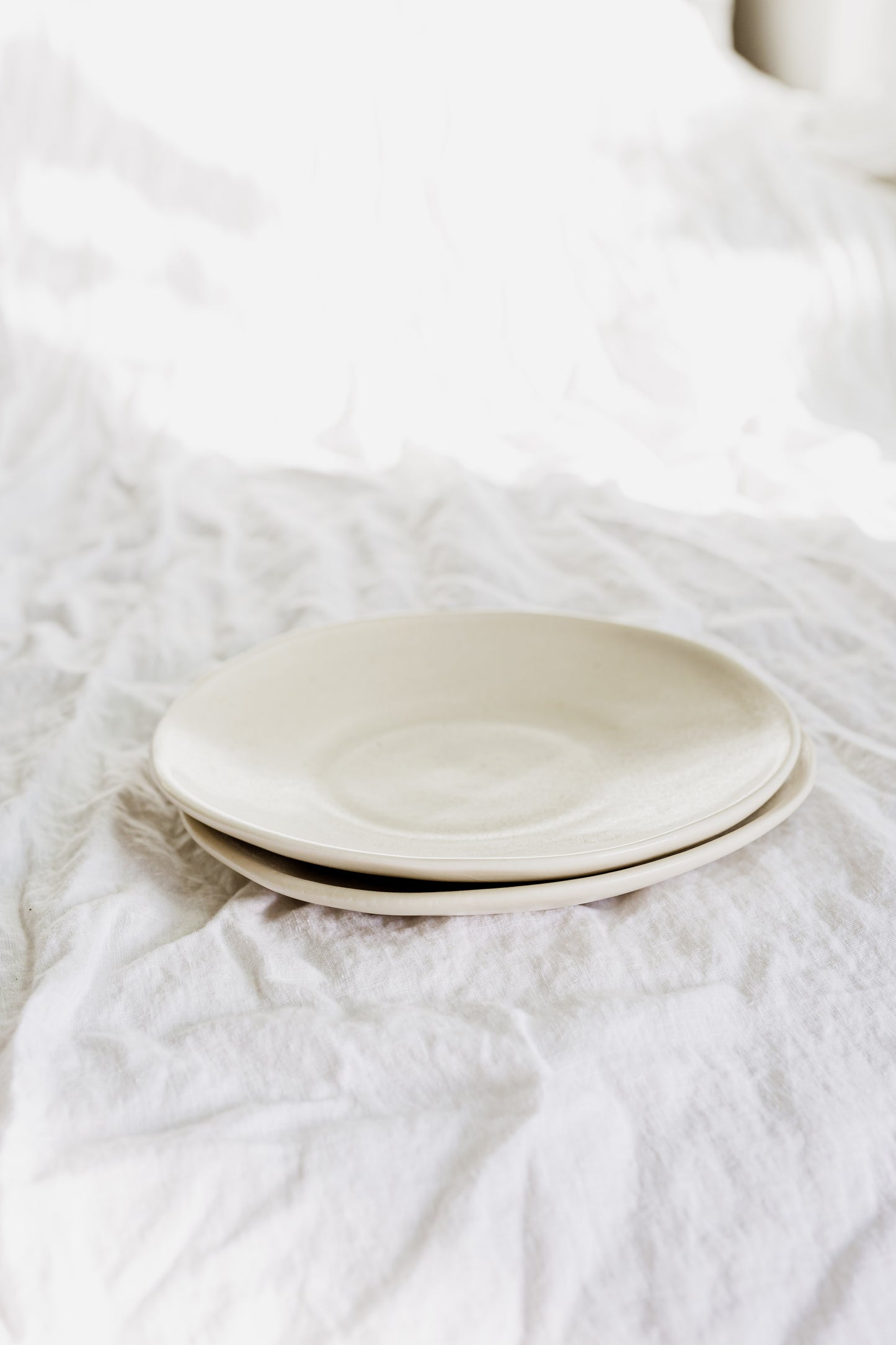 Matte White Dessert Plate