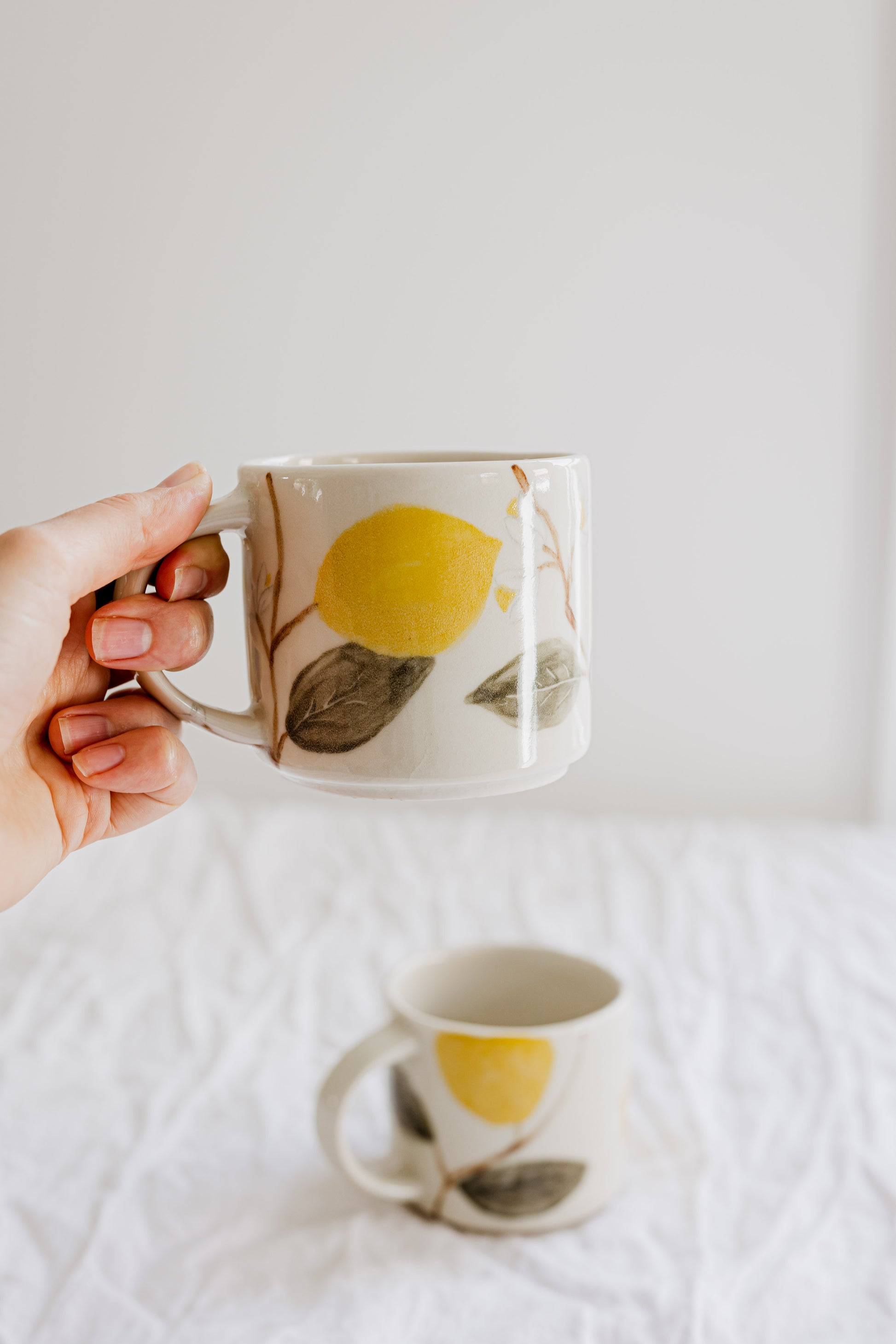 Set 4 Espresso Cup & Saucer Lemon, Cups and mugs